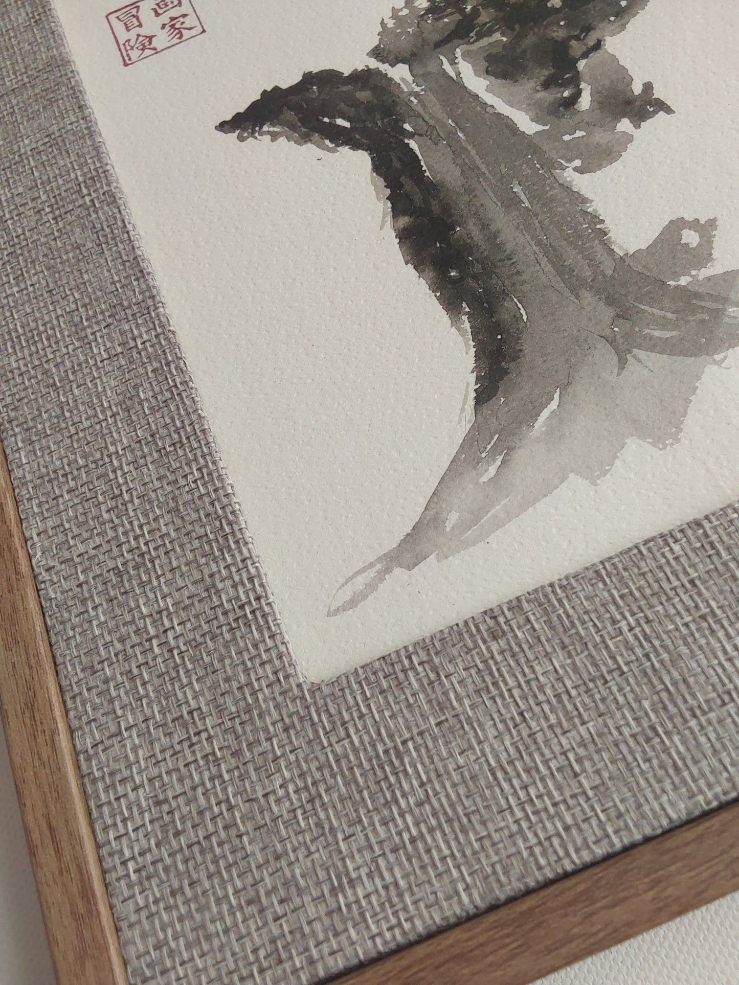 Falling Majesty - Ink Painting