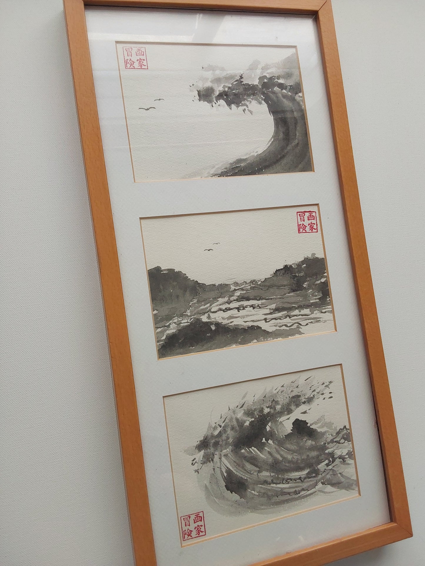 Tides of Awaji – Set of Three Original Paintings