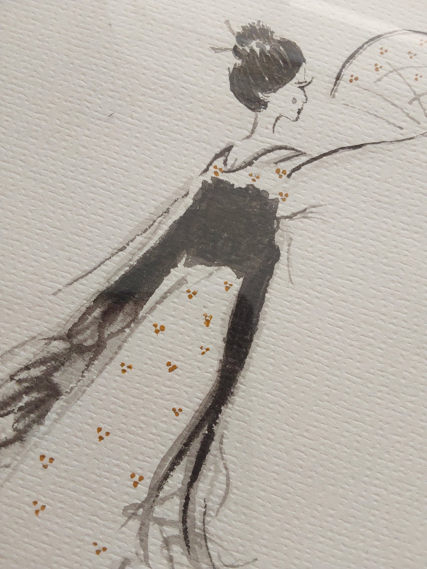 Enraptured - Ink Painting
