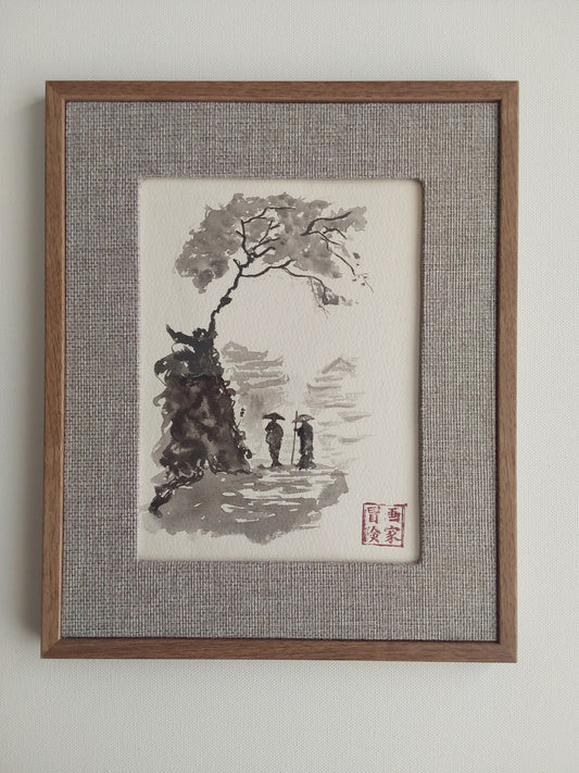 Return to Solace - Ink Painting