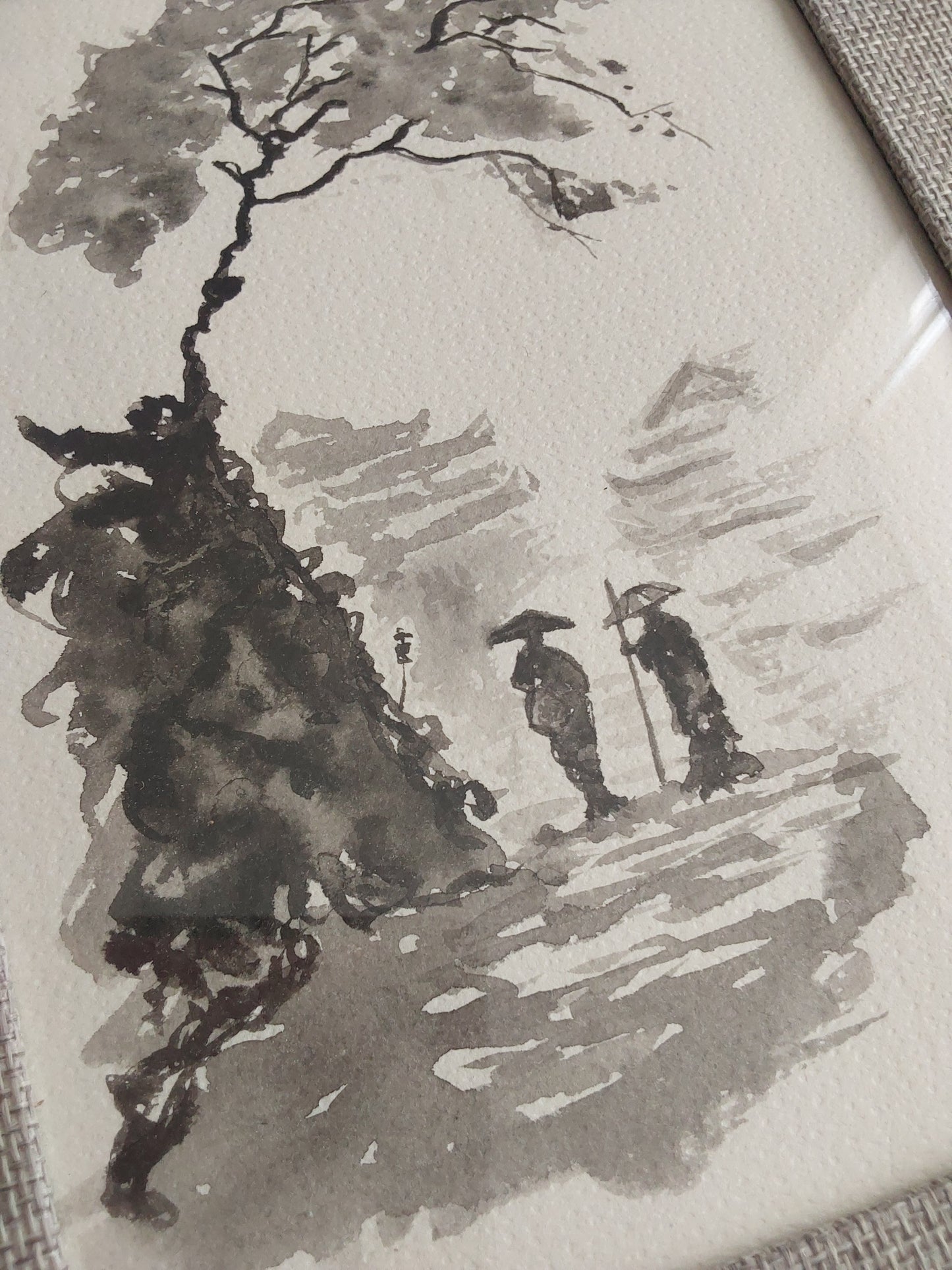 Return to Solace - Ink Painting