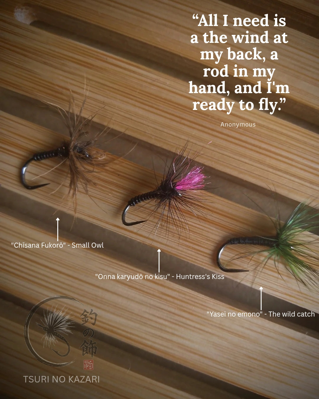 Tsuri no Kazari: Traditional Kebari Fly Fishing Gift Set
